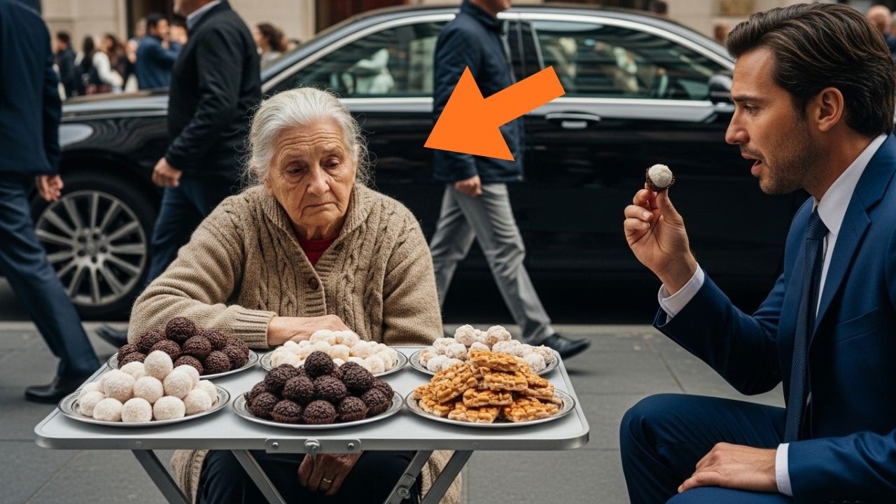 Todos Ignoravam a Senhora Que Vendia Doces na Rua — Até Um Estranho Dizer Algo Surpreendente