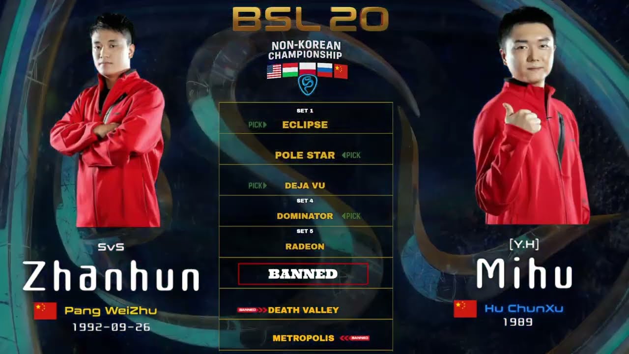 Mihu vs Zhanhun - LB Round 2 - Bo5 TvP - BSL20 Non-Korea Playoff #broodwar