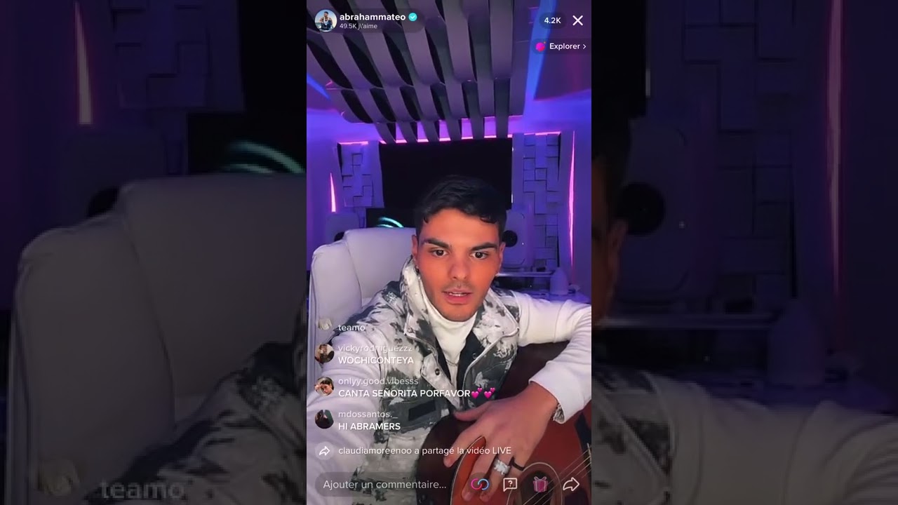 Abraham Mateo TikTok Live with Sofía Reyes (Viernes 14/01/2022)