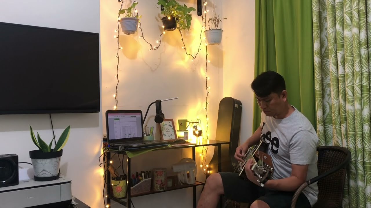 Moment with sound of Acoustic guitar