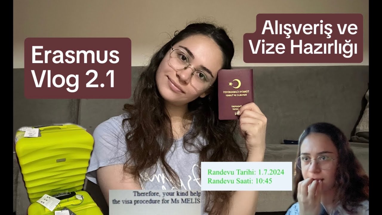 Erasmus Vlog 2.1 - Alışveriş, Vize Hazırlığı, Erasmus Vizesi Nasıl Alınır?