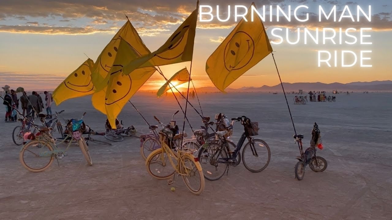 Best Indoor Cycling Bike Ride | Burning Man Sunrise Episode 2024 || Surreal Cycling by Todd Smith