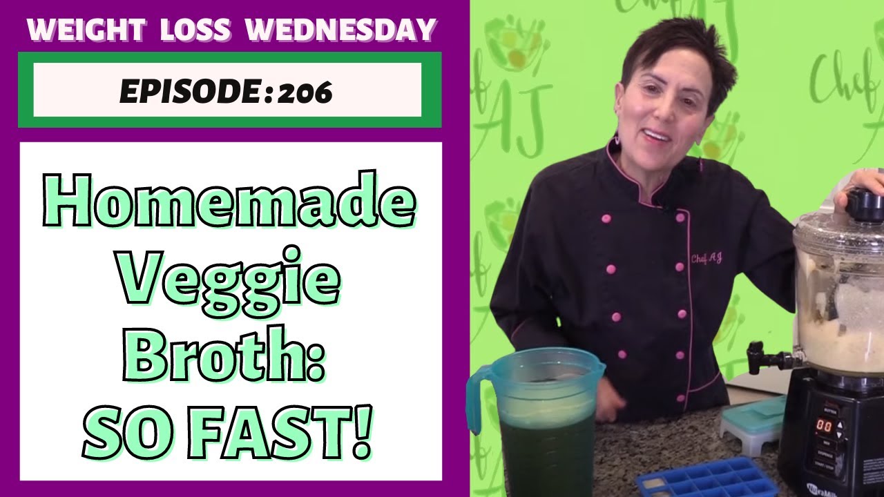 Homemade Veggie Broth in 6 Minutes Easy DIY | WEIGHT LOSS WEDNESDAY: Episode 206