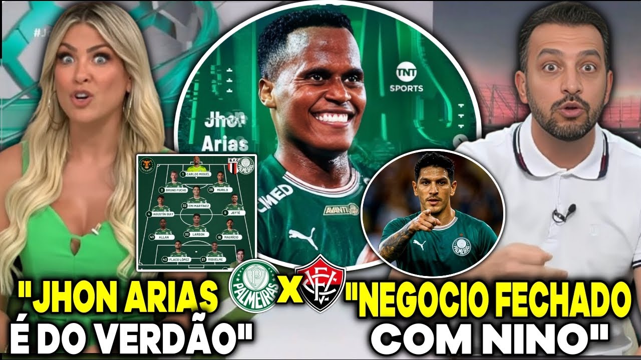 JHON ARIAS E NINO É DO VERDÃO! RENATA FAN E EDU DRACENA FICAM EM CHOQUE 
