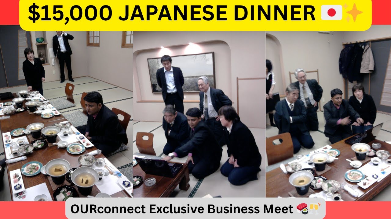 OURconnect 🇯🇵✨ Exclusive Japanese Business Meeting Experience | $15,000 Traditional Dinner 🍱🥂
