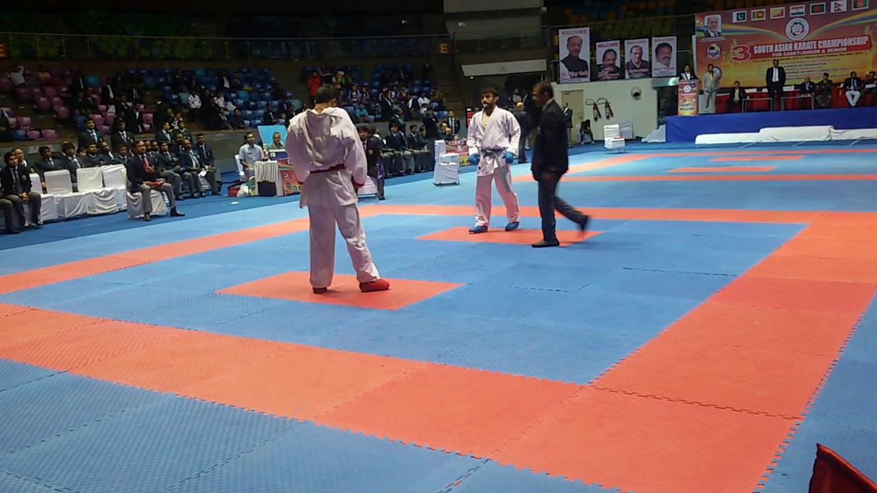 South Asian Karate Championship 2016 India vs Pakistan #Saadi Abbas