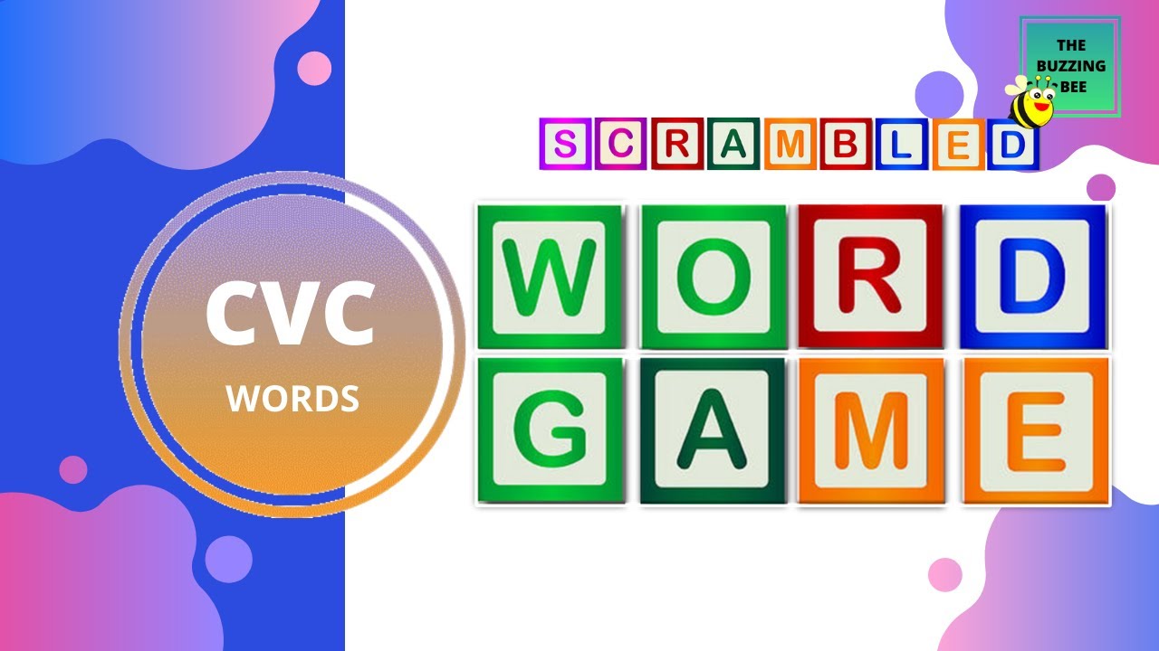 Scrambled Words Game | CVC Words | Guess the Words Game