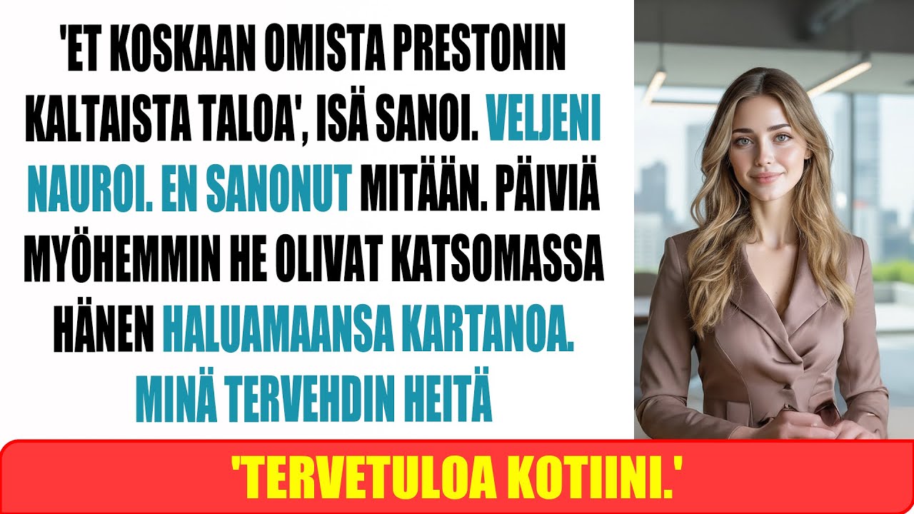 ”Et koskaan saa veljesi kaltaista taloa”, vanhempani sanoivat — sitten maksoin €5,2M käteisellä