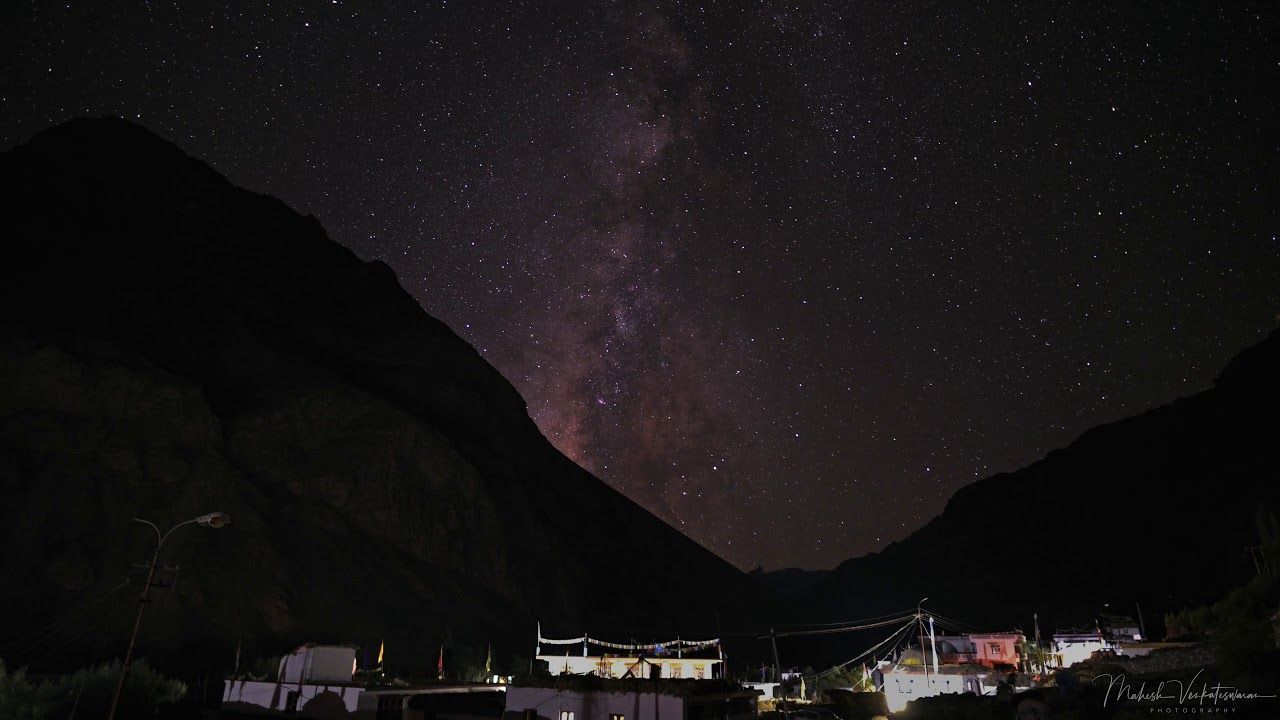 Milkyway Timelapse at Tabo - Spiti Valley