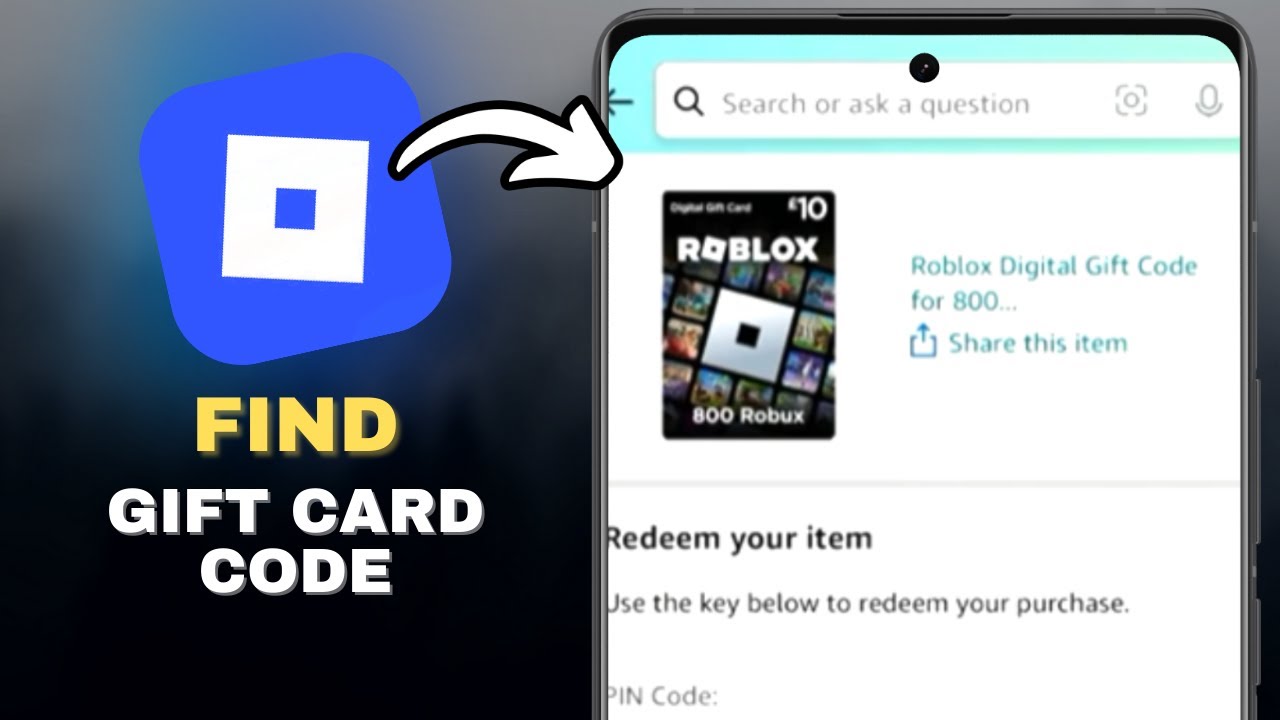 How To Find Roblox Gift Card Code On Amazon in SECONDS!
