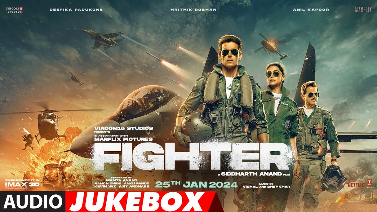 FIGHTER (Audio Jukebox): Hrithik Roshan,Deepika Padukone,Anil Kapoor | Vishal-Sheykhar | Siddharth A