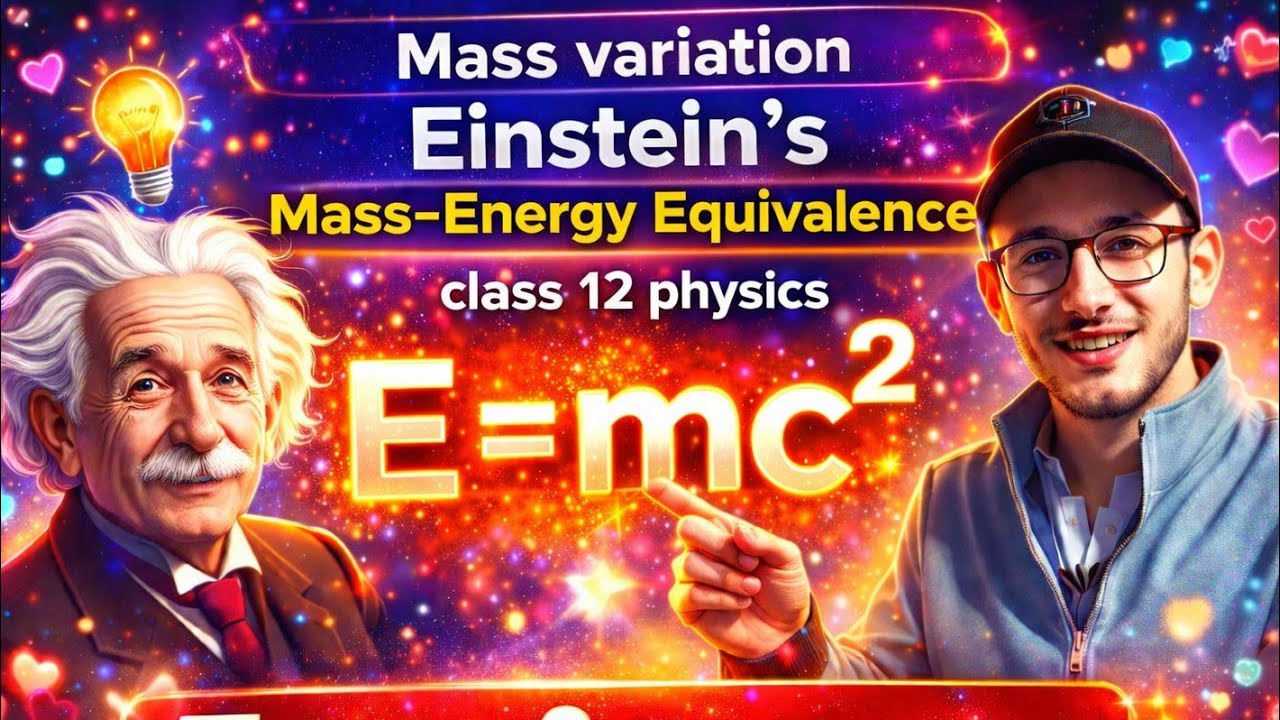 Mass Variation & E = mc² | Complete Concept | Class 12 Physics|| Notes 💯|| detail|| Explained||