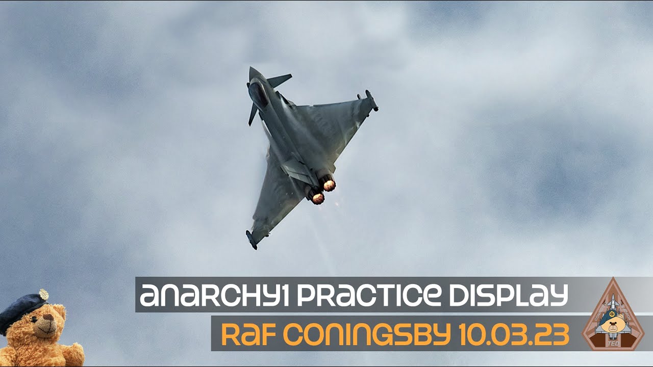 4K Special Typhoon Display ANARCHY1 - Demonstrating the power at 1,500ft RAF Coningsby 10.03.23