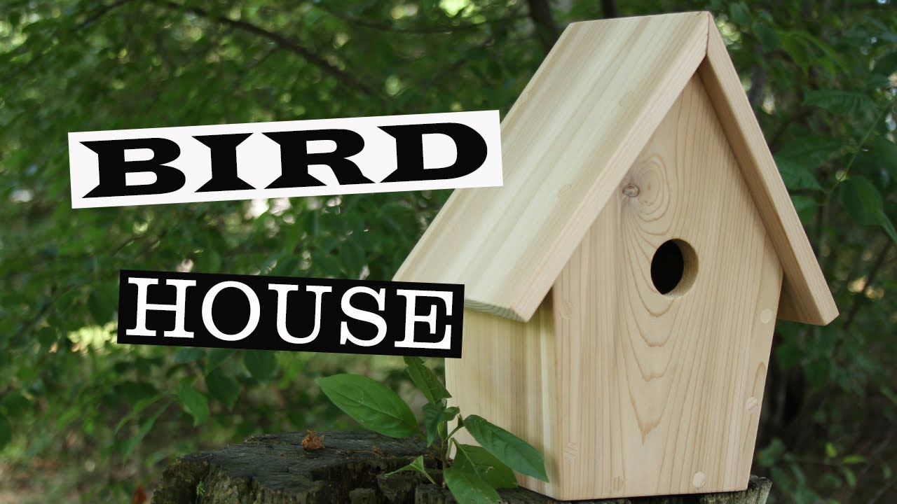SIMPLE DESIGNED BIRD HOUSE WITH SOME ADDED ELEMENTS