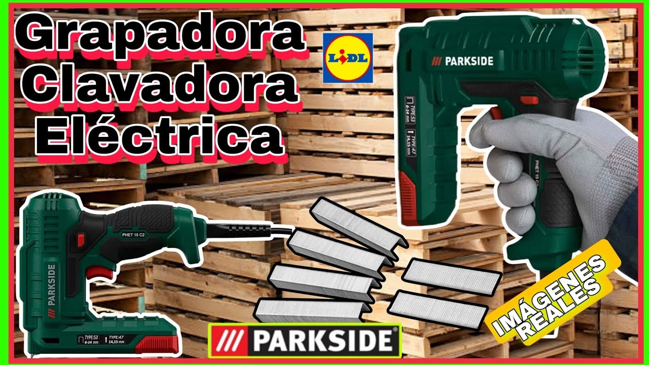 Grapadora y clavadora eléctrica de Parkside . lidl