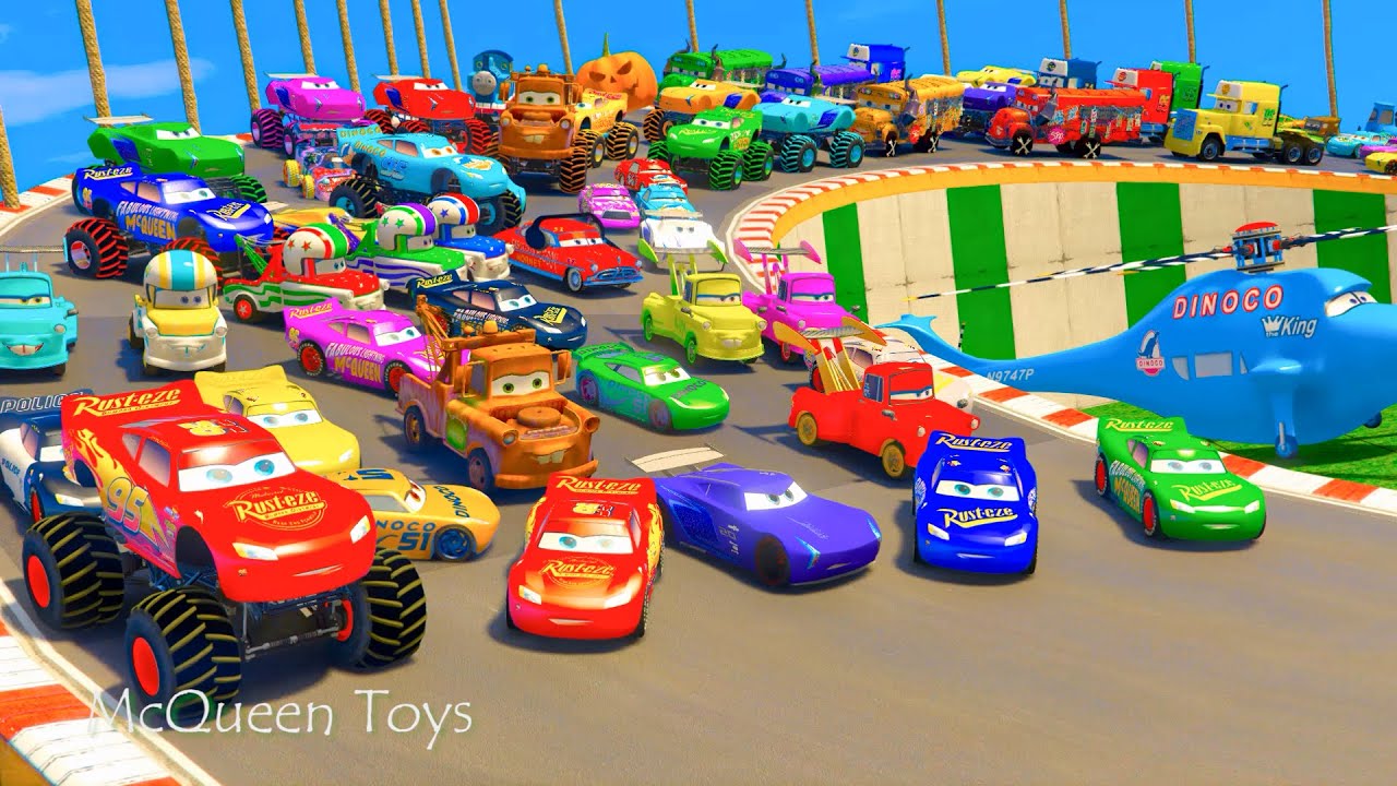 Lightning McQueen Monster Truck Cars 3 Fabulous Dinoco Mater & Friends Disney Pixar Cars Toys Racing