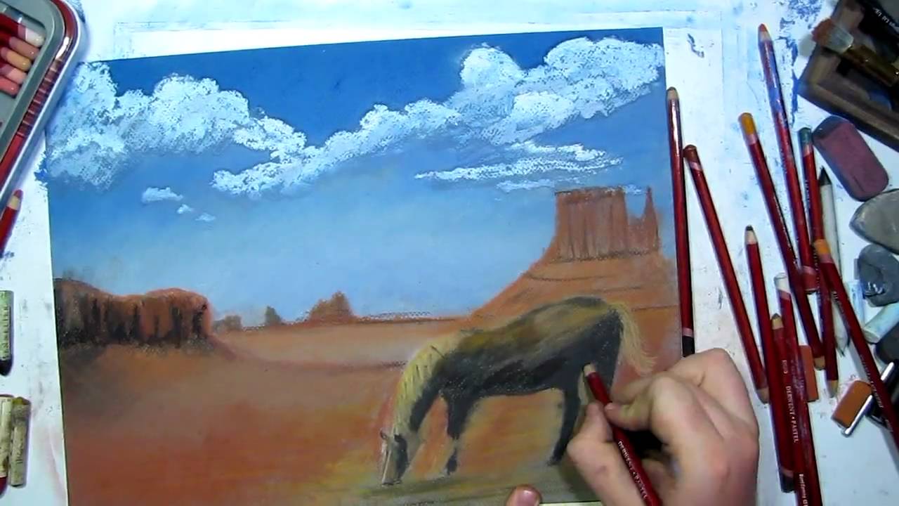 Desert Landscape Speed Drawing