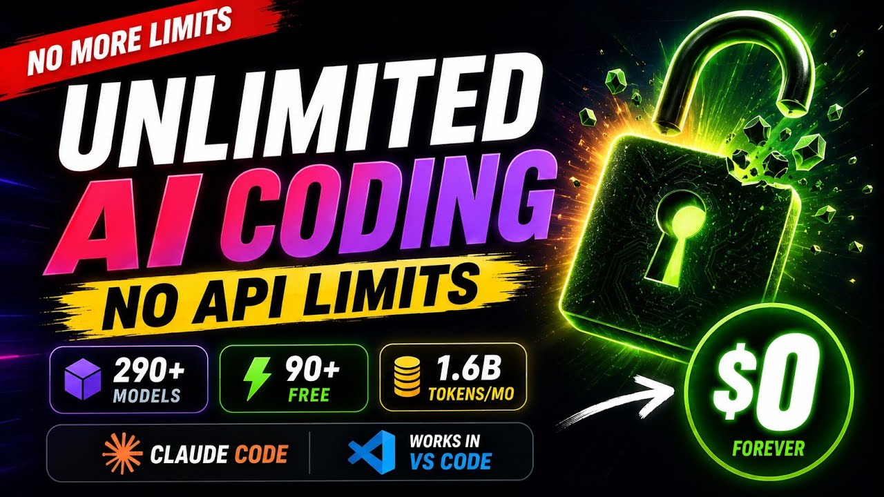 OmniRoute + VsCode | 100% free and unlimited Ai Coding | claude code alternative free | easy setup