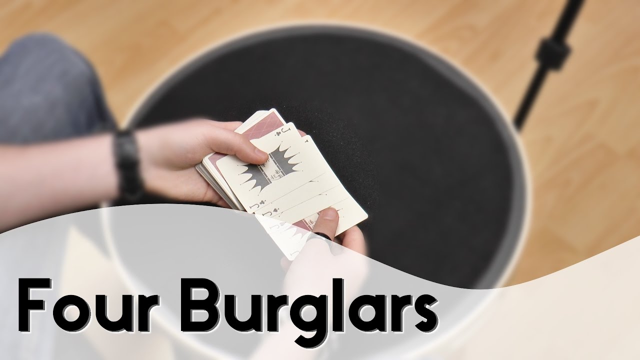Four Burglars (Kartentrick Tutorial/Erklärung German/Deutsch)
