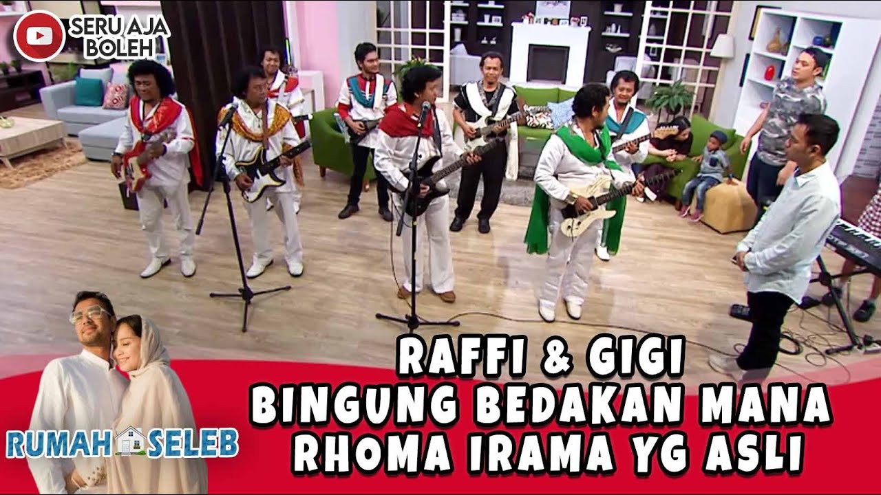 RAFFI & GIGI BINGUNG BEDAKAN MANA RHOMA IRAMA YG ASLI - RUMAH SELEB