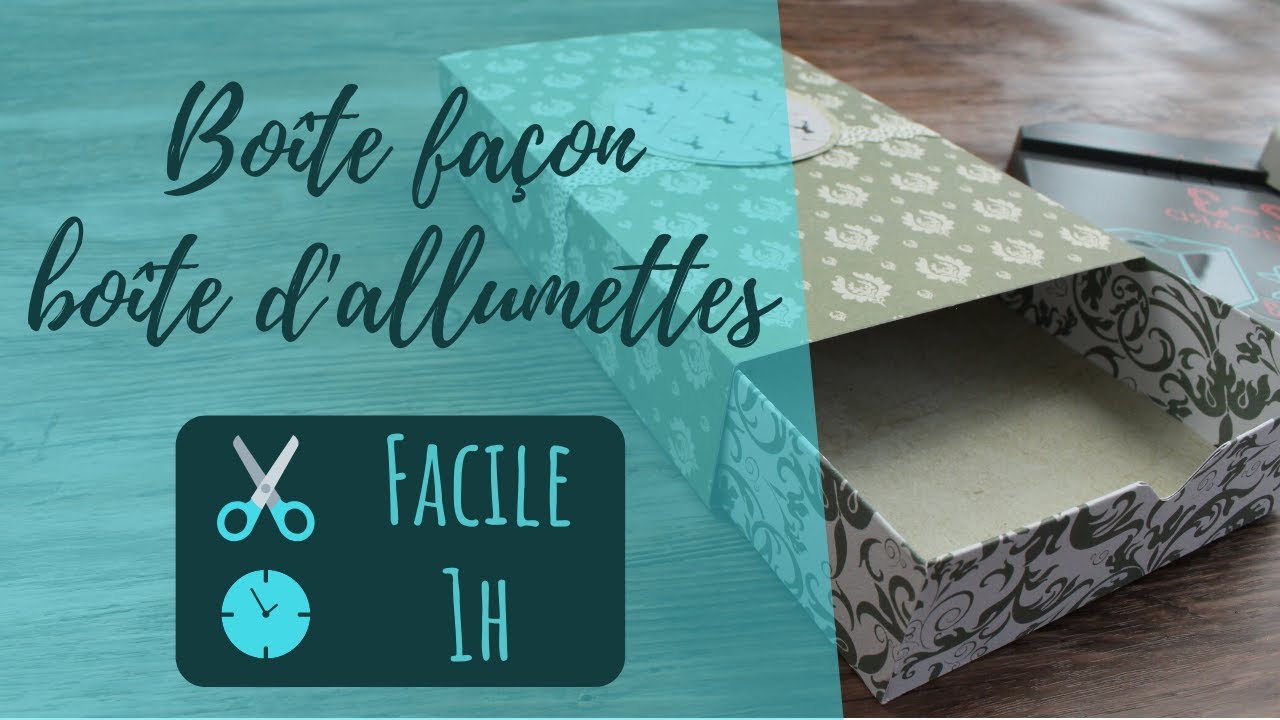 SCRAP | Boîte façon boîte d’allumettes avec la 1-2-3 Punch Board