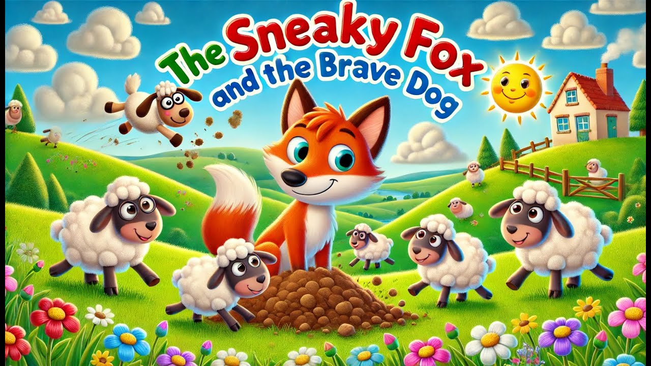 🐕 Brave Dog Saves 4 Sheep from Sneaky Fox’s Trap! 🦊🐑 | Fun Kids Song & Adventure Story! 🎶✨