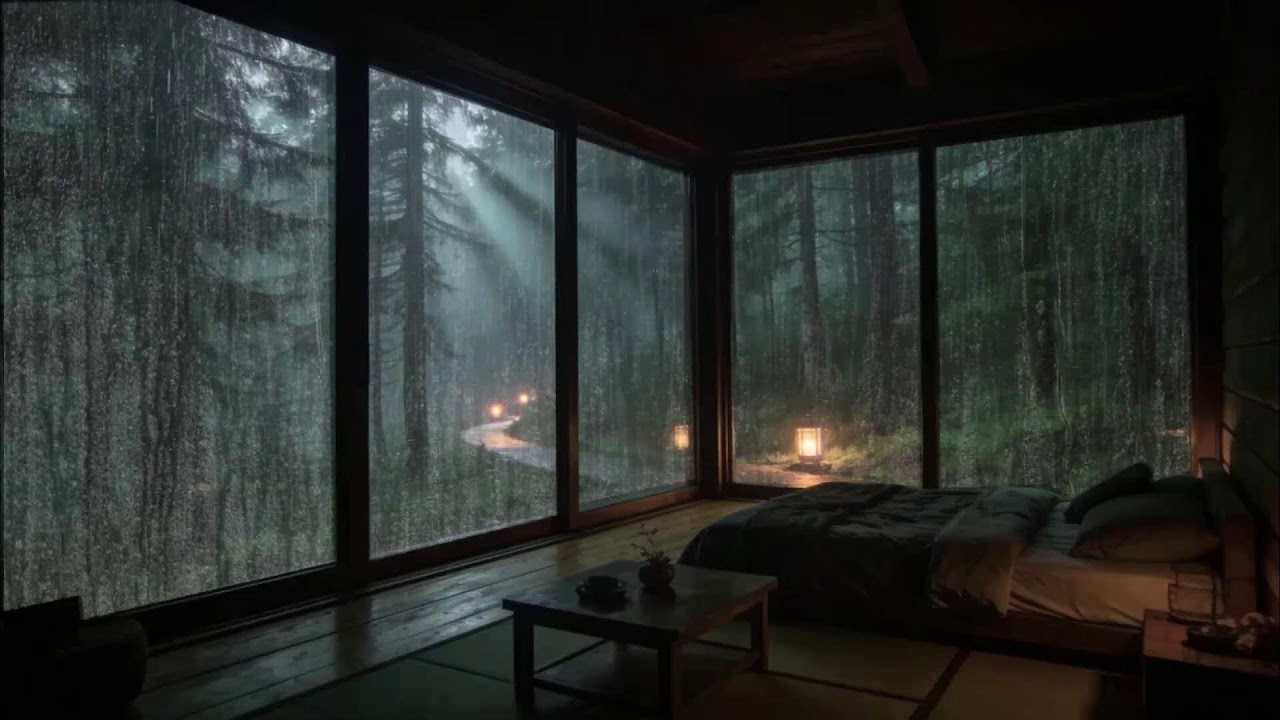 Rain Sounds in Forest for Sleeping 🌧 | Deep Tranquil Night for Restful Sleep & Stress Relief