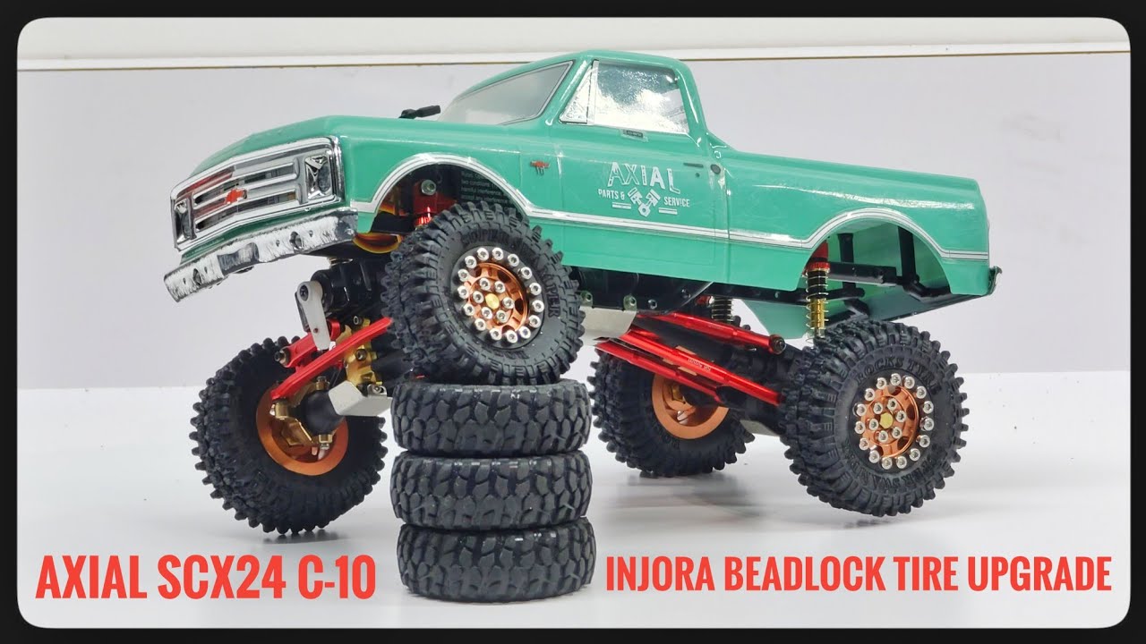 Axial SCX 24 Tire Upgrade | INJORA 1.0 Beadlock Wheels And Tires
