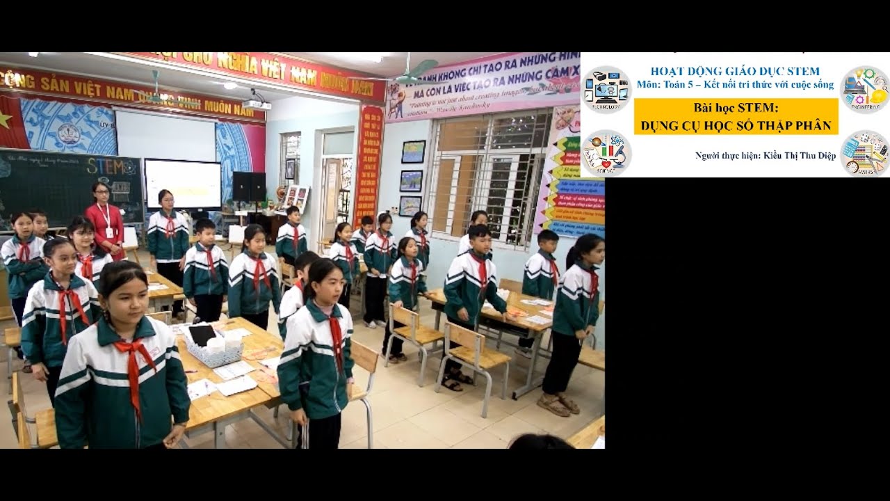 Bài học STEM - Dụng cụ học số thập phân