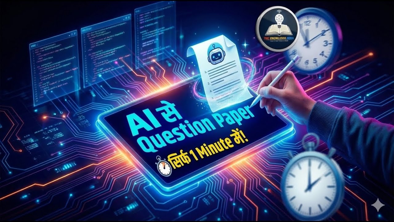 AI से 1 Minute में किसी भी Subject का Question Paper कैसे बनाएं? | Teachers Must Watch