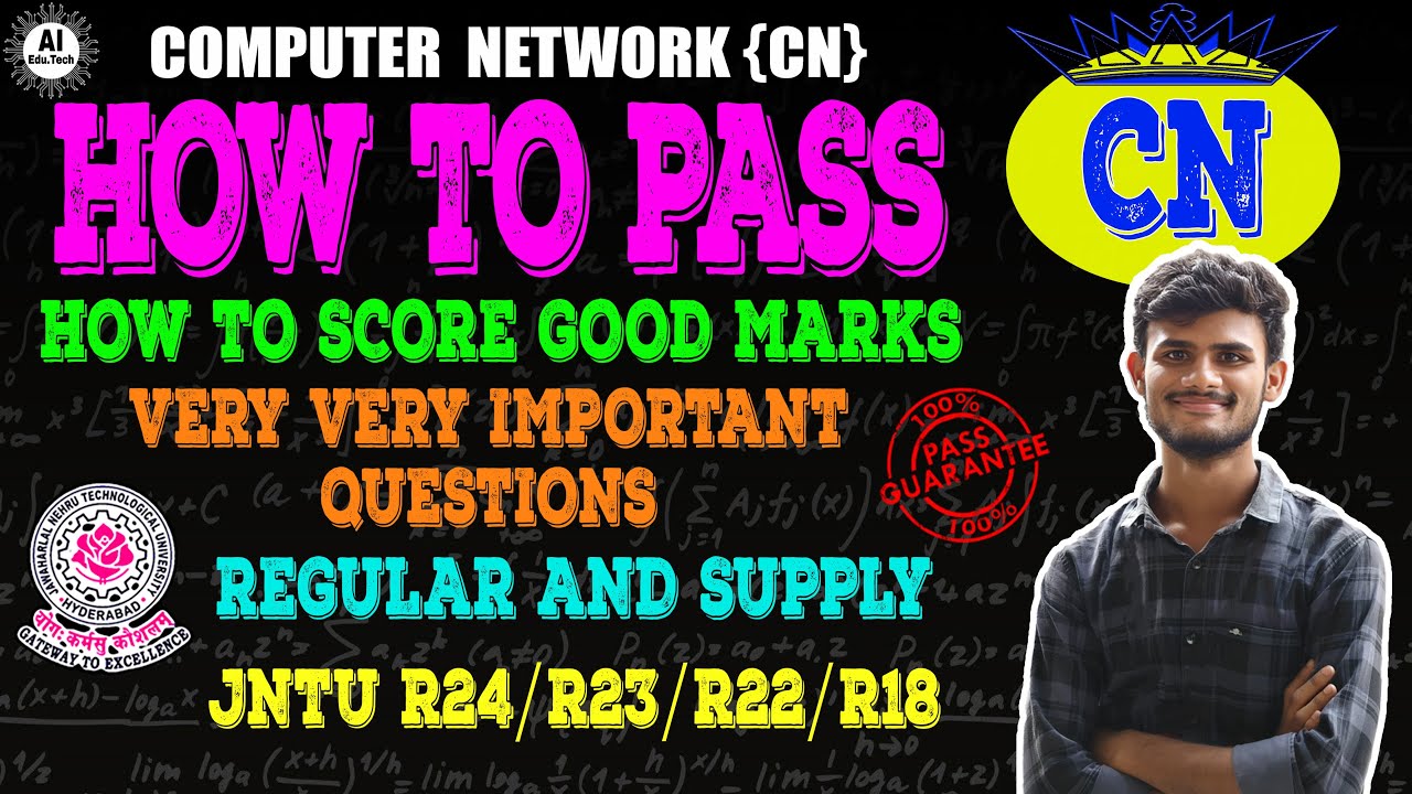 CN-Important questions-How to pass-Btech 3rd year-R22-Jntuh