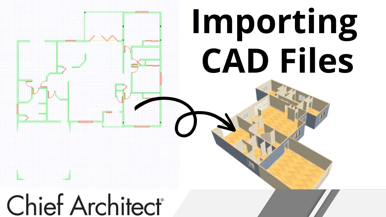 Импорт файла CAD в Chief Architect для создания 3D-модели