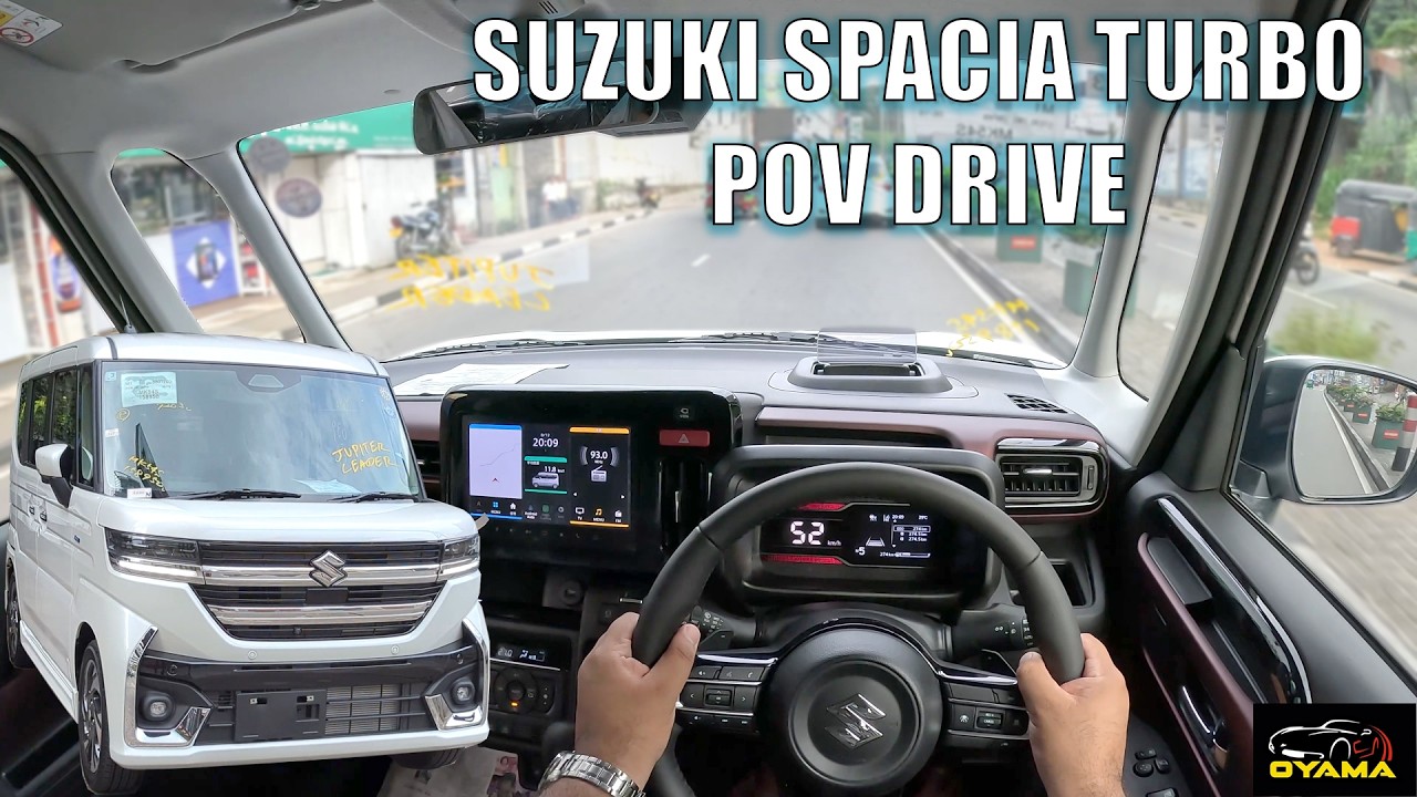 Suzuki Spacia Custom Turbo Full Review and POV Drive (Oyama Trading)