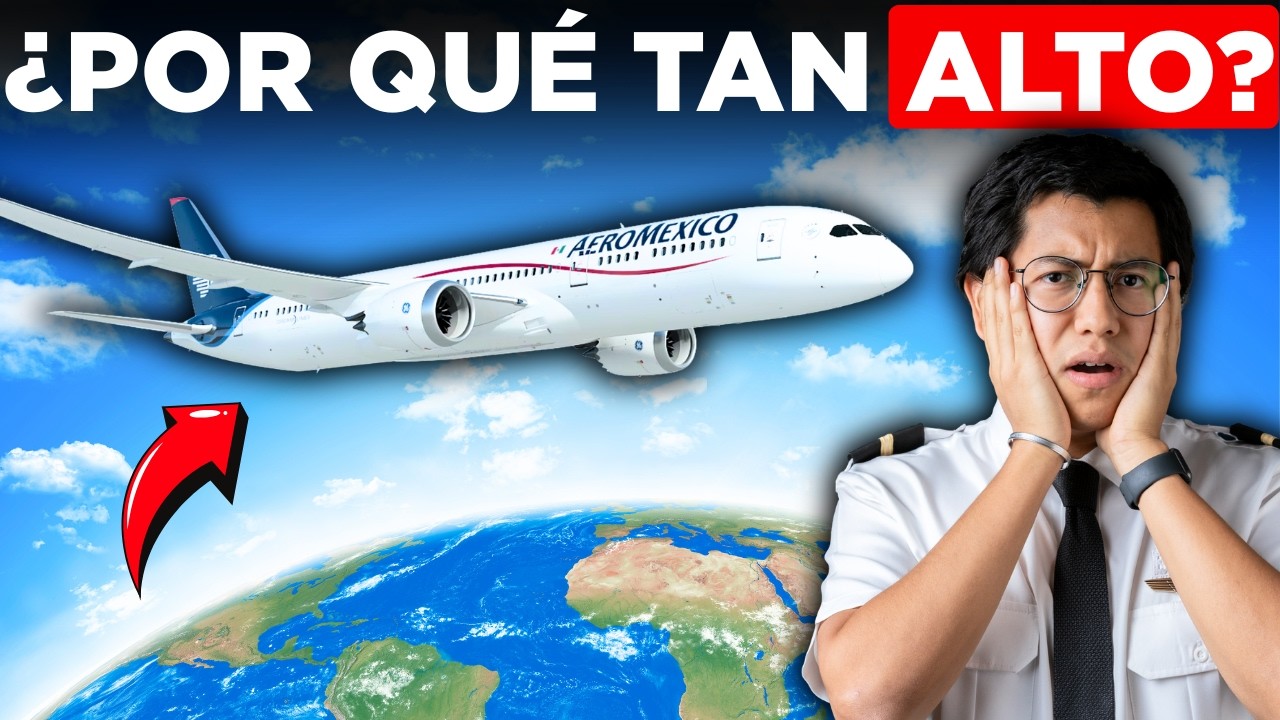 Por qué los AVIONES comerciales vuelan TAN alto