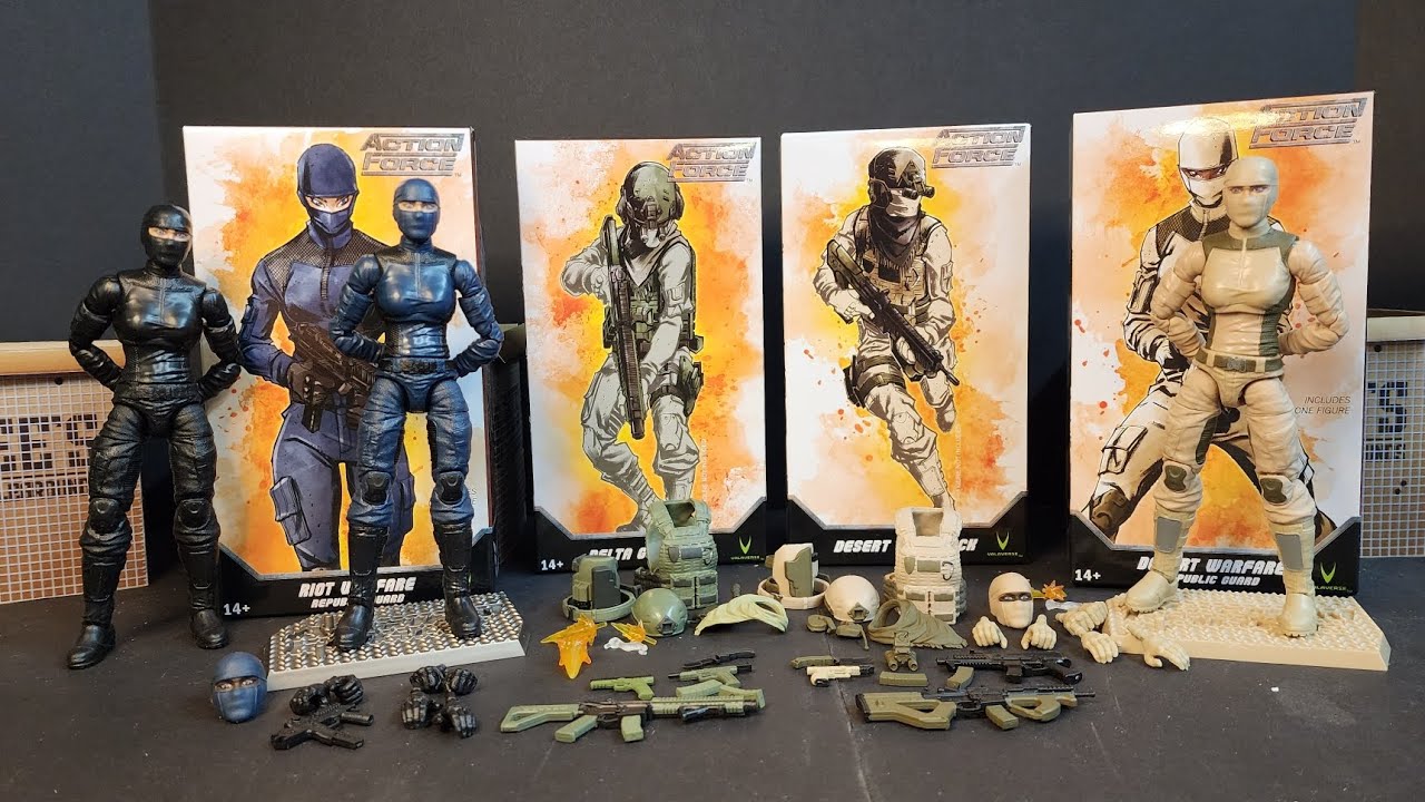Valaverse Action Force Series 3.1 Troopers and Gear Packs