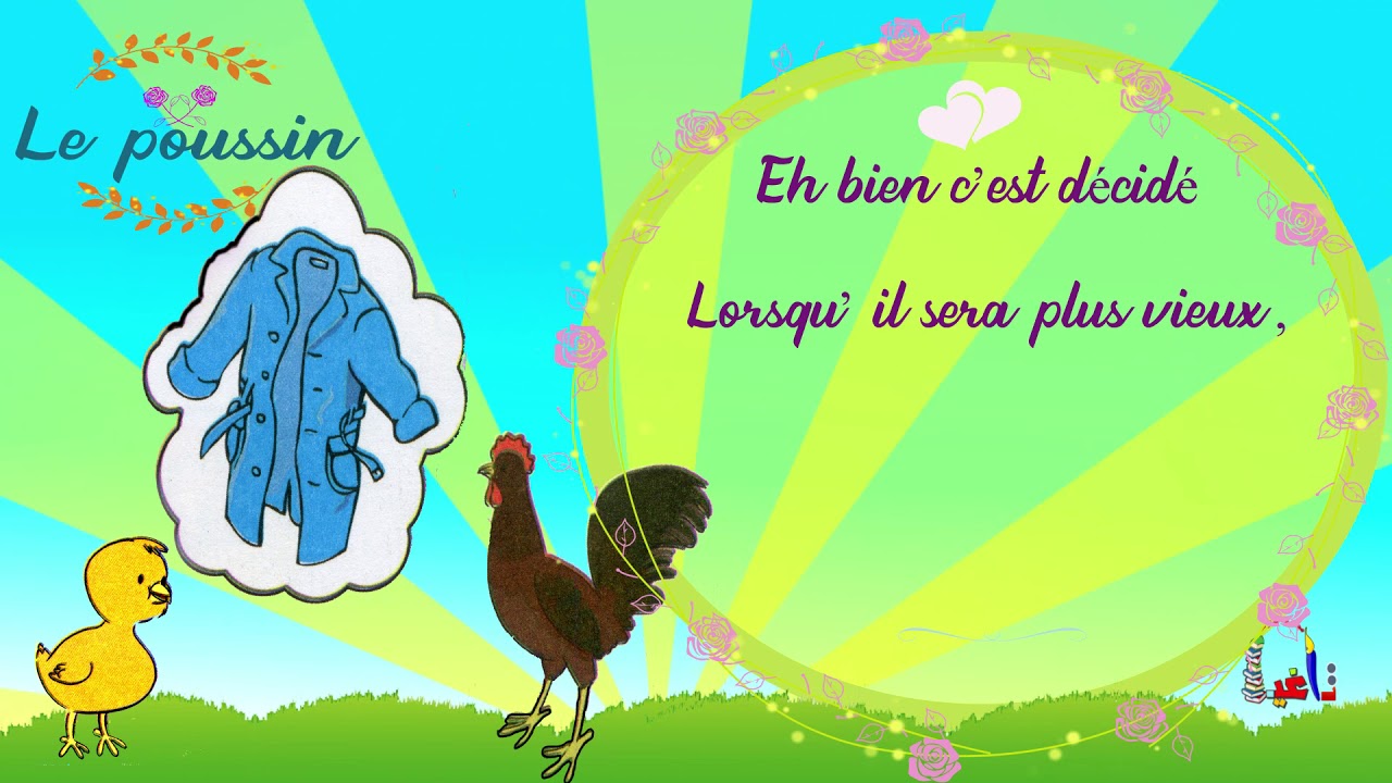 Comptine le poussin . 2aep