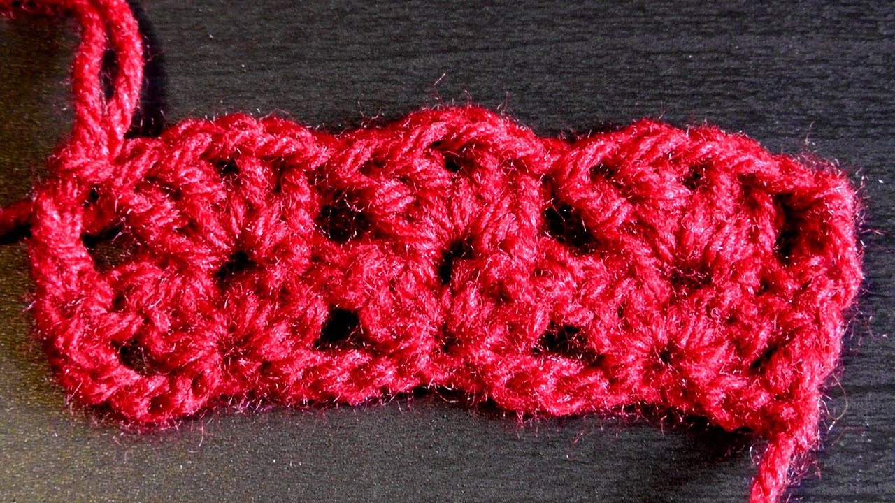 Wooly Muschelmuster Häkelanleitung für Linkshänder