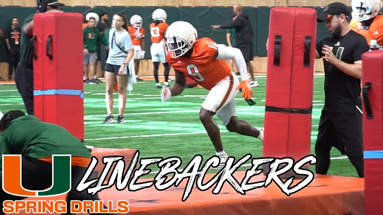 Linebackers in Spring Practice Drills | Chase Smith, New Players & Returners in New Numbers