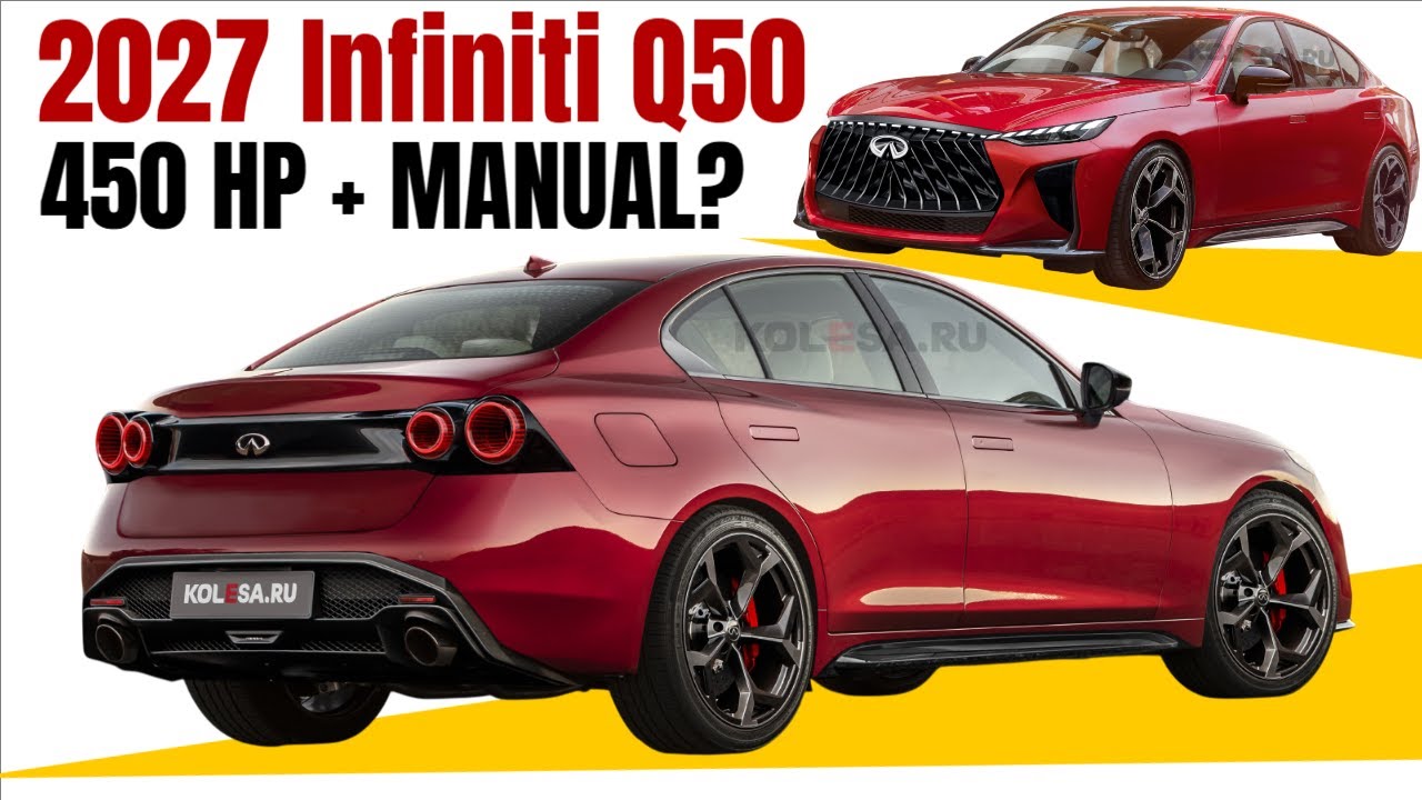 New Infiniti Q50 (2027): 450-HP Twin-Turbo, Manual, Rear-Drive?