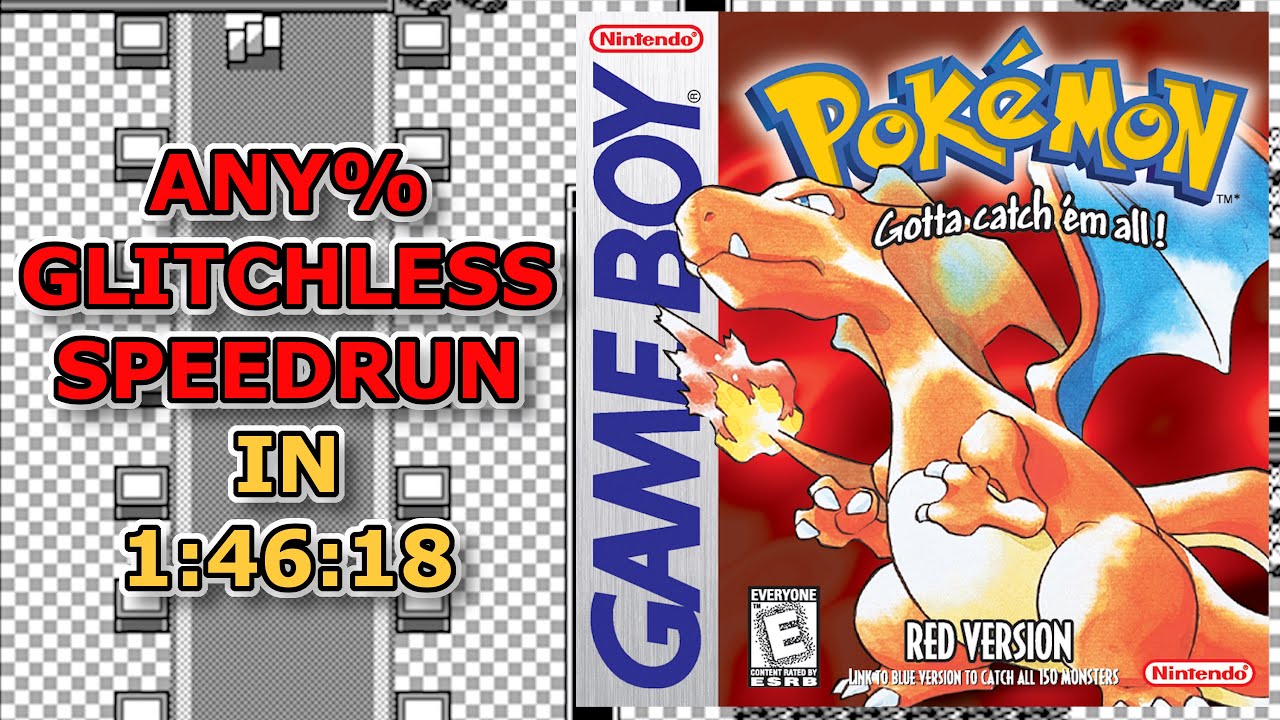 Pokemon Red Any% Glitchless Speedrun - 1:46:18 (PB / Top 10)