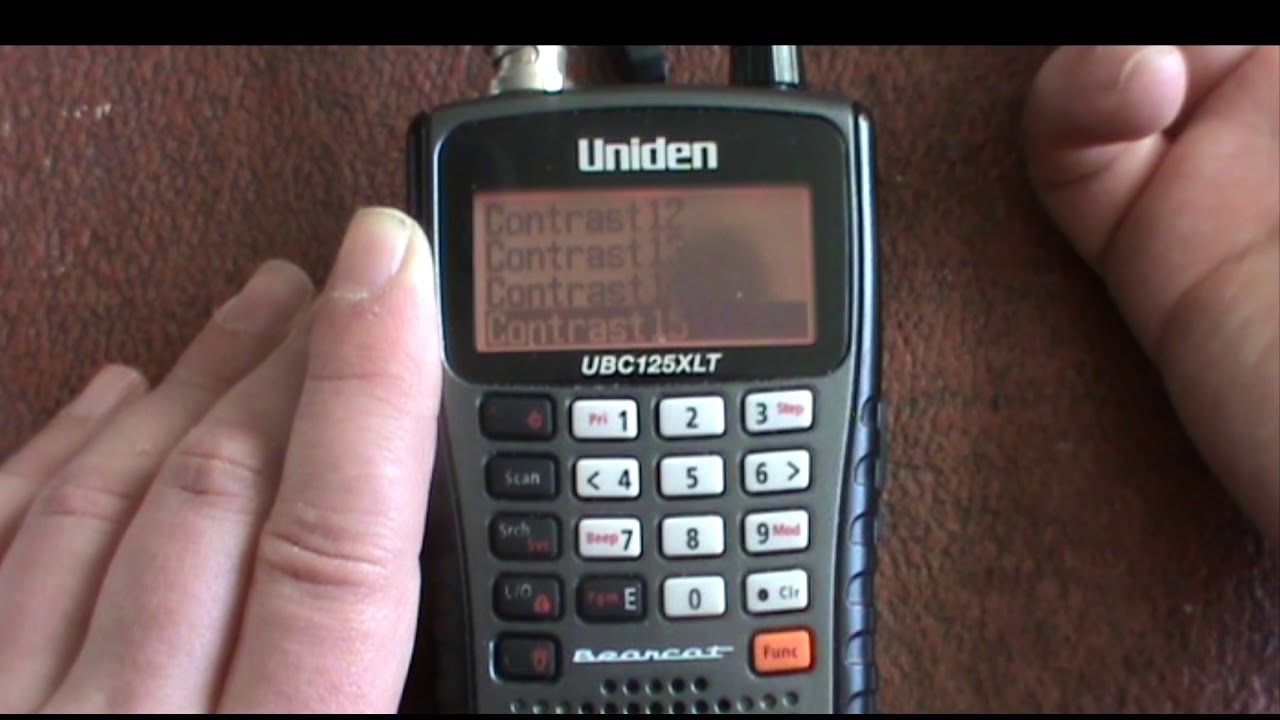 Uniden Bearcat UBC125XLT: Display and Battery Settings