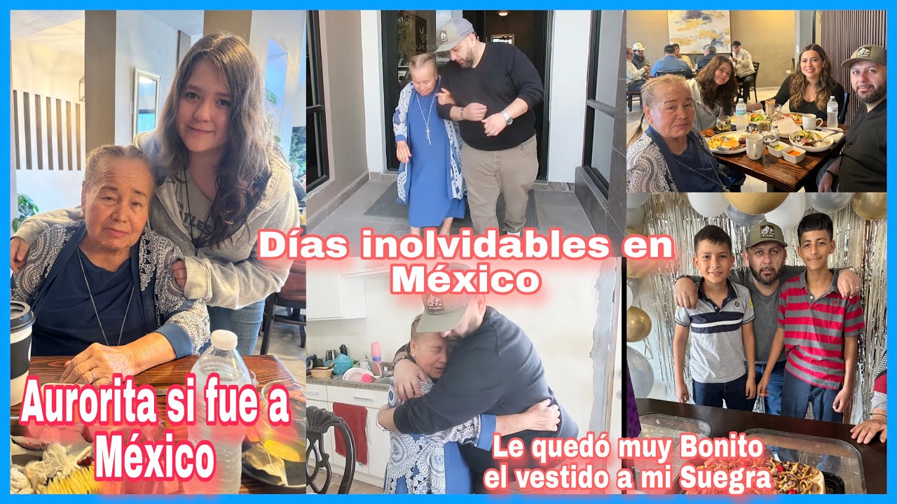 Días para Recordar en México 🇲🇽 Miren que bonito le quedó el vestido a mi Suegra. 