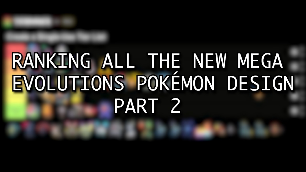 Ranking all the new Mega evolutions Pokémon Legends: Z-A, design in Tiermaker. Part 2