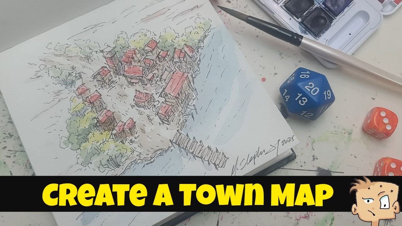 Create Perfect Town Maps That Players Love #watercolor #dnd
