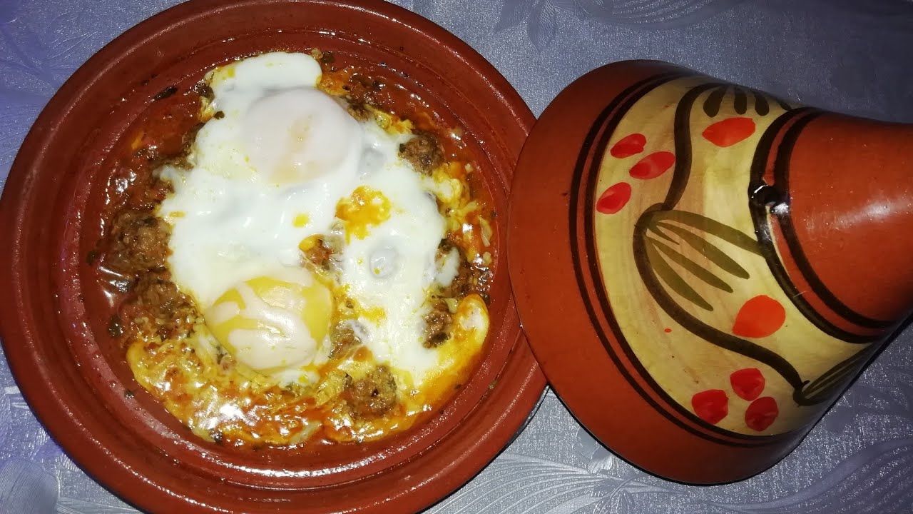طاجين الكفتة بالبيض والموزاريلا… طعم يذوب في الفم 😋🧀🔥