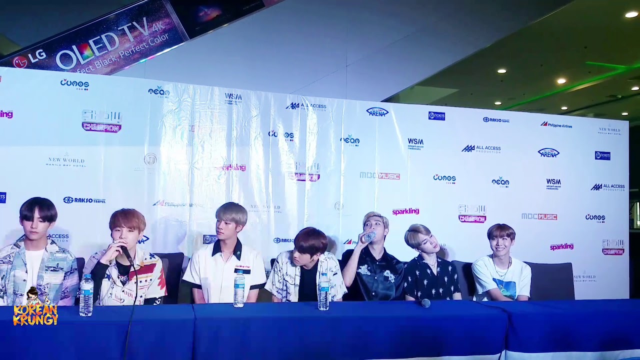[20160903] BTS 방탄소년단 - Full Press Conference | MBC SHOW CHAMPION IN MANILA