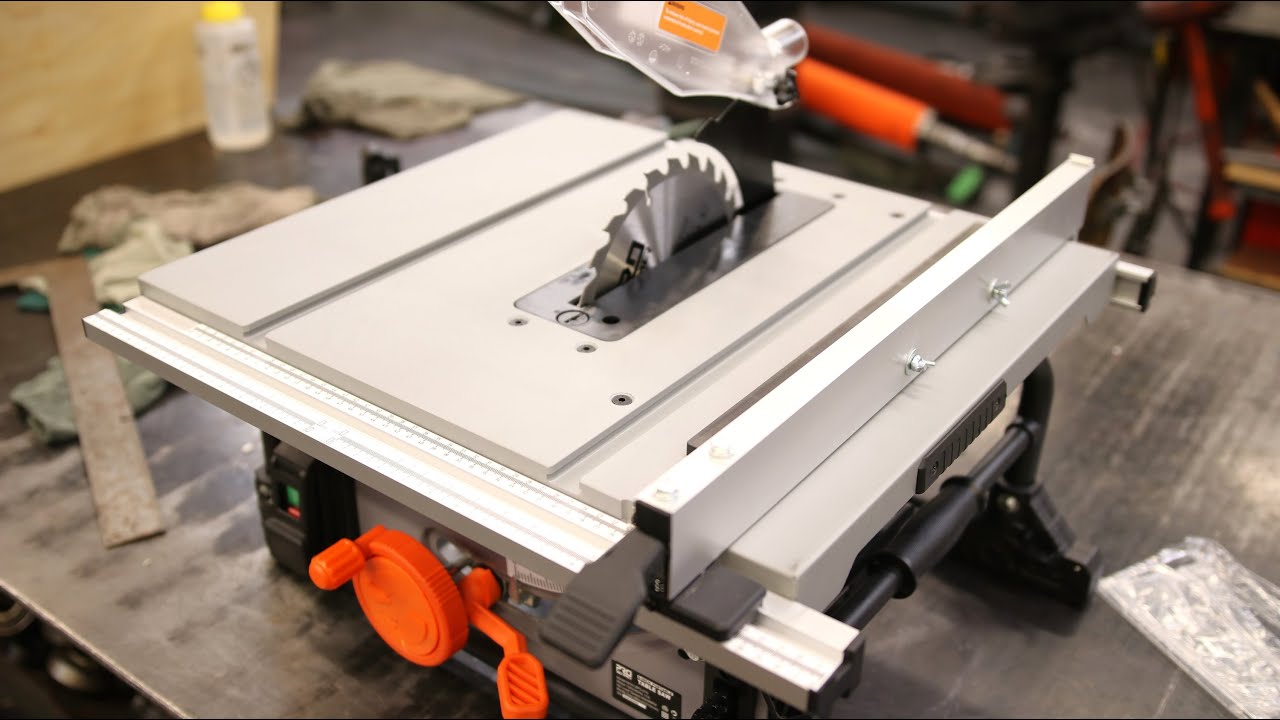 Prostormer Table Saw, 8inch 11Amp, Cutting Speed up to 4500RPM, Portable Compact Tablesaw