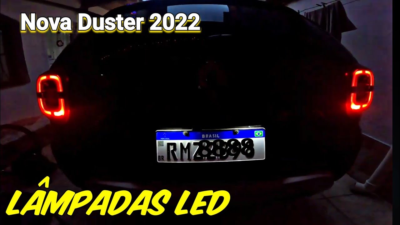 TROCANDO LAMPADAS LED DUSTER 2022 PLACA , INTERNA E MALA
