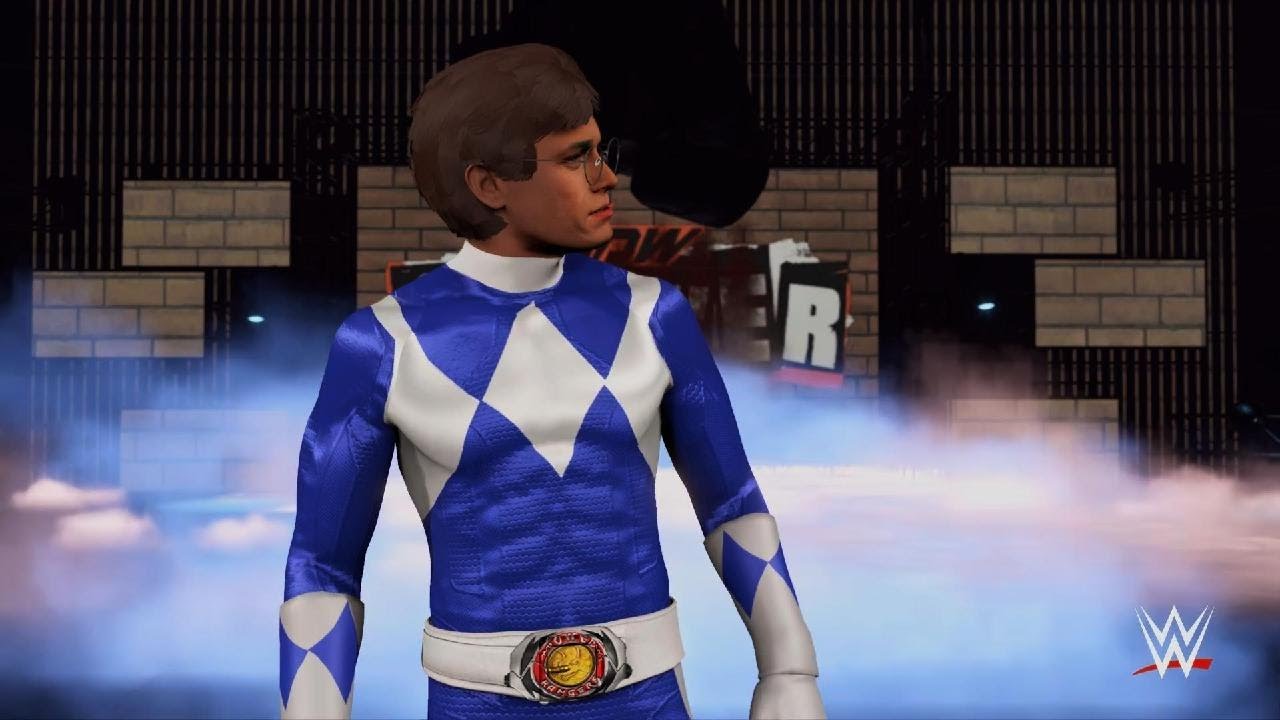 WWE 2K24_Lord Drakkon Takes down The blue ranger Now all 4 rangers are with out  powers