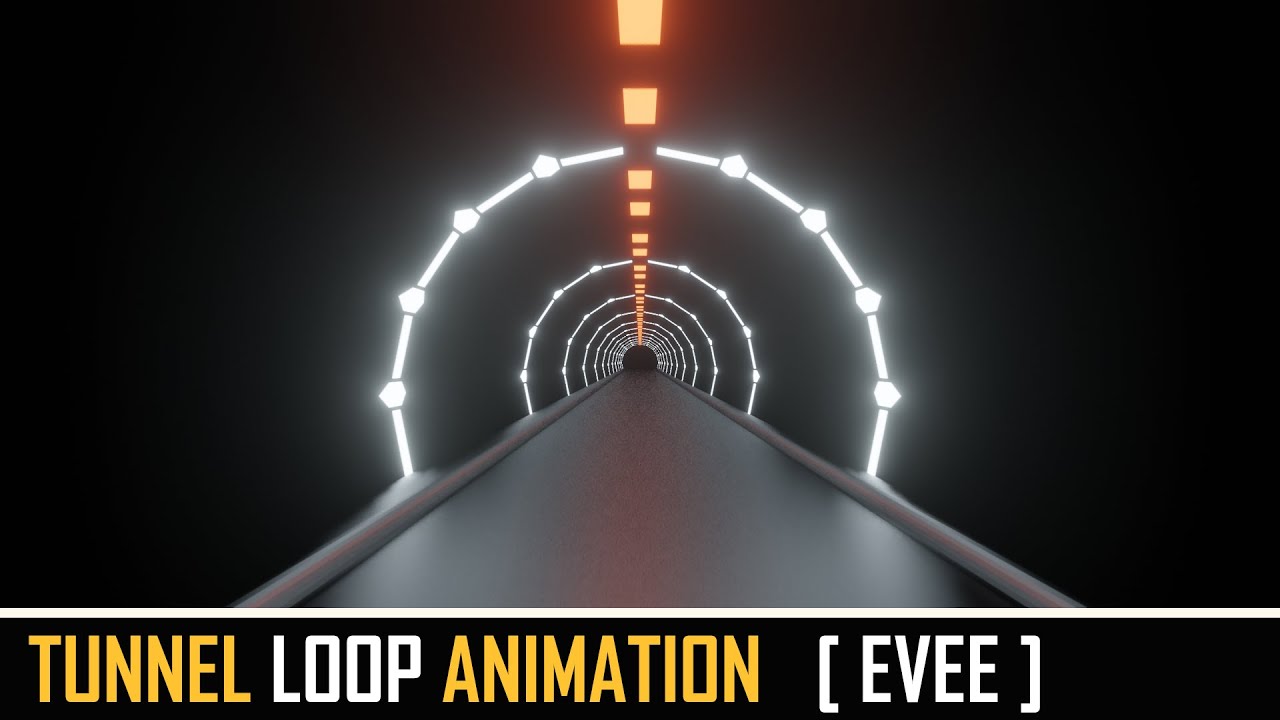 Blender 2.8x Tunnel Loop Animation [ EEVEE ]